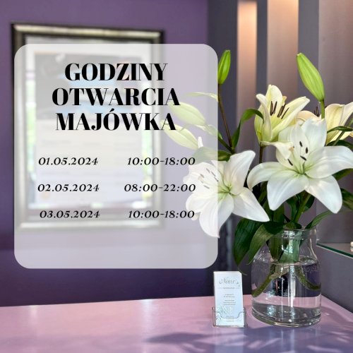 MAJÓWKA 2024 - dni i godziny otwarcia salonu