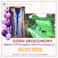 06.07.2022 - PODWÓJNY Dzień Urodzinowy MegaSun 6700 oraz kabiny stojącej MegaSun Pure Energy 5.0 !!!