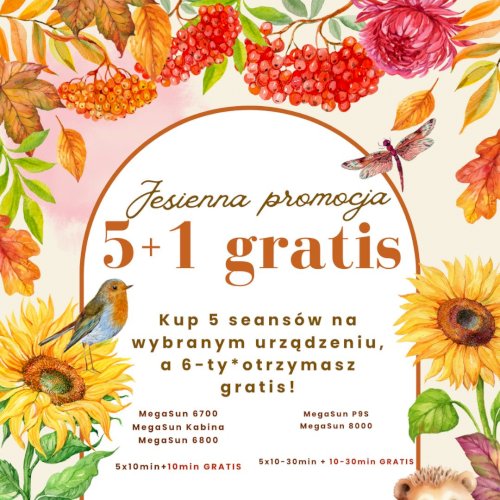  Jesienna Promocja 5+1 GRATIS! 